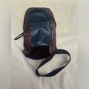 Authentic coach leather sling bag